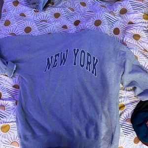 New York oversized crew sweatshirt